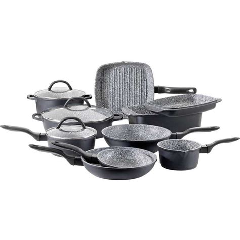 baccarat stone 10 piece|Baccarat STONEX2 10 Piece Ceramic Non Stick Cookware Set.